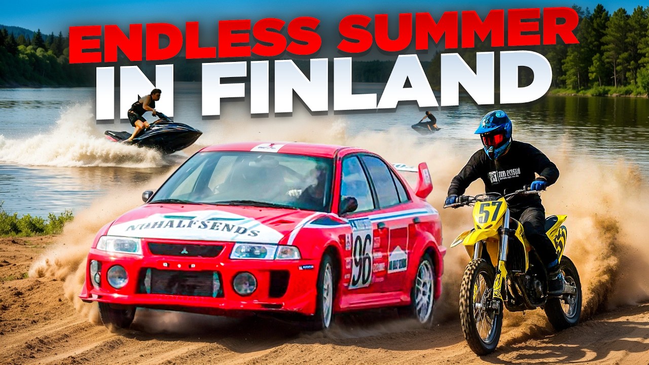 A very chill and relaxing day in Finland with @stuntfreaksteam (nothing crazy to see here)