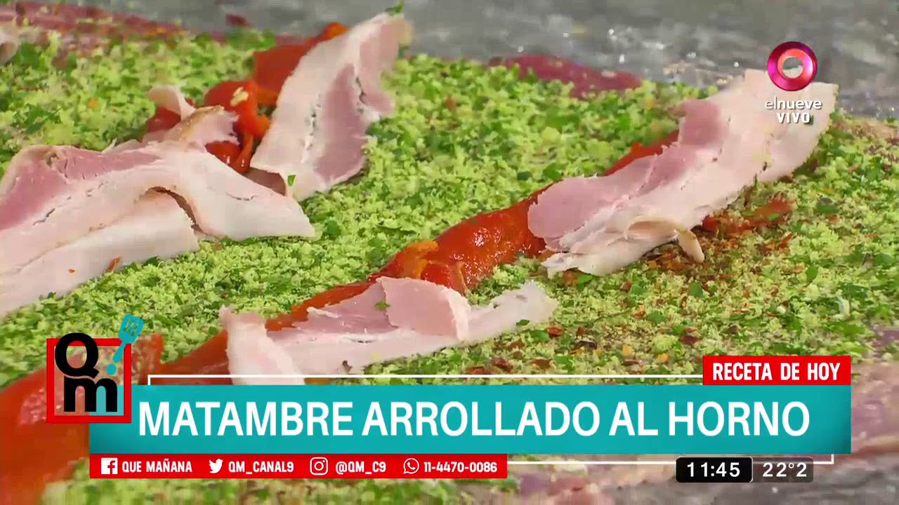 Receta de hoy: Matambre arrollado al horno con polenta cremosa