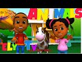 Learn animals for Children -  learning videos for toddlers  - African american nursery rhyme songs