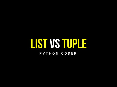 Roadmap To Python #03 : Difference between List And Tuple #pythoncoder