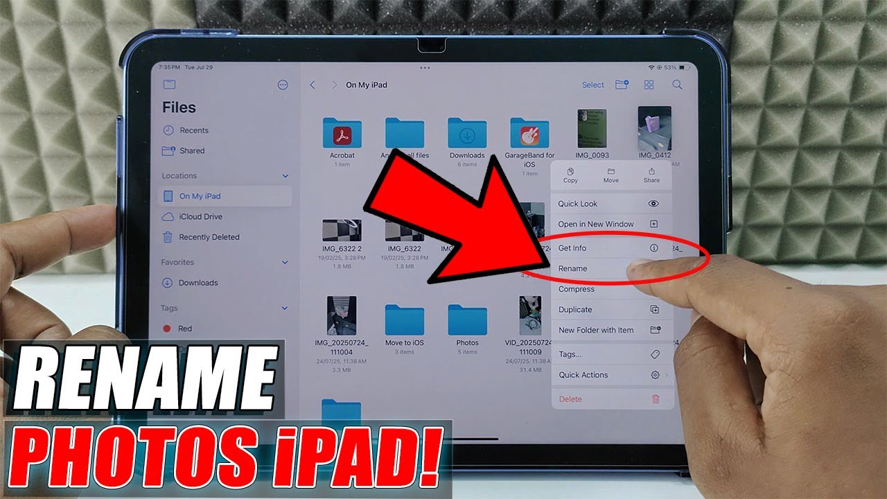 how to rename photos on ipad? - YouTube