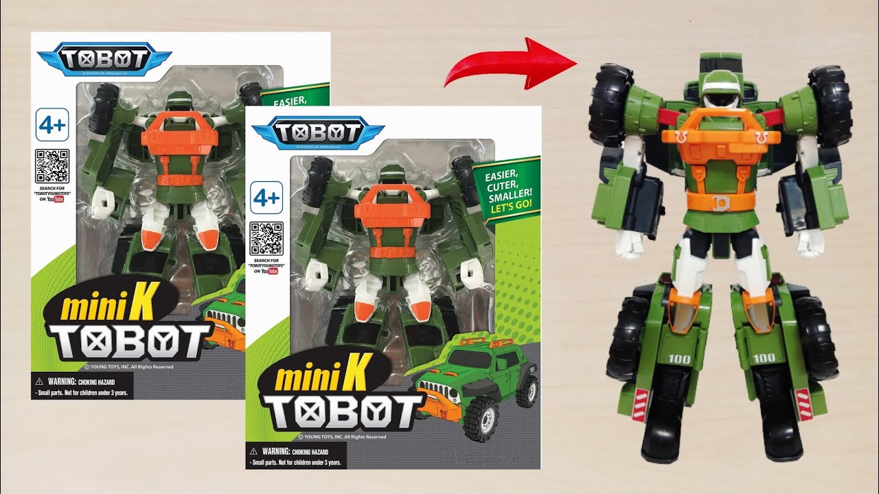 Unboxing Mainan TOBOT K (또봇) | Review Tobot Adventure Taekwon K Mobil ...