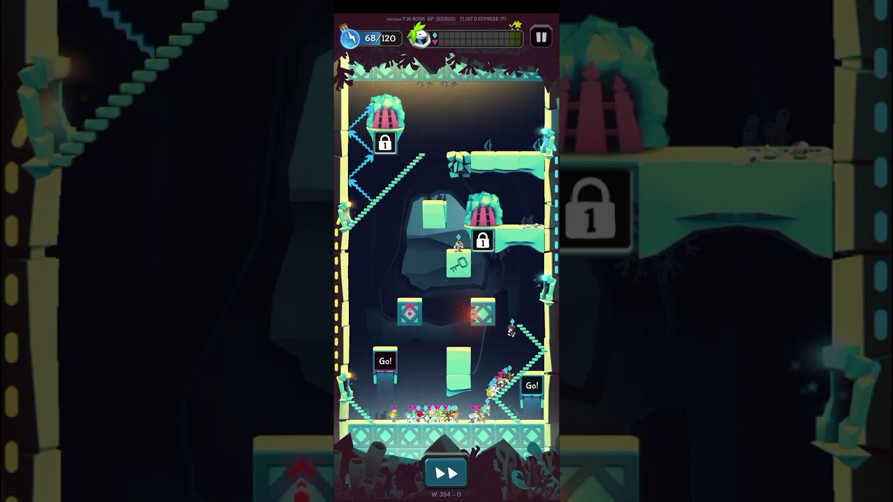 Lemmings W 354 - 0. Walkthrough.