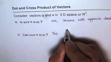 Cross Products For Collinear Vectors is Zero - EDEXCEL - GCSE