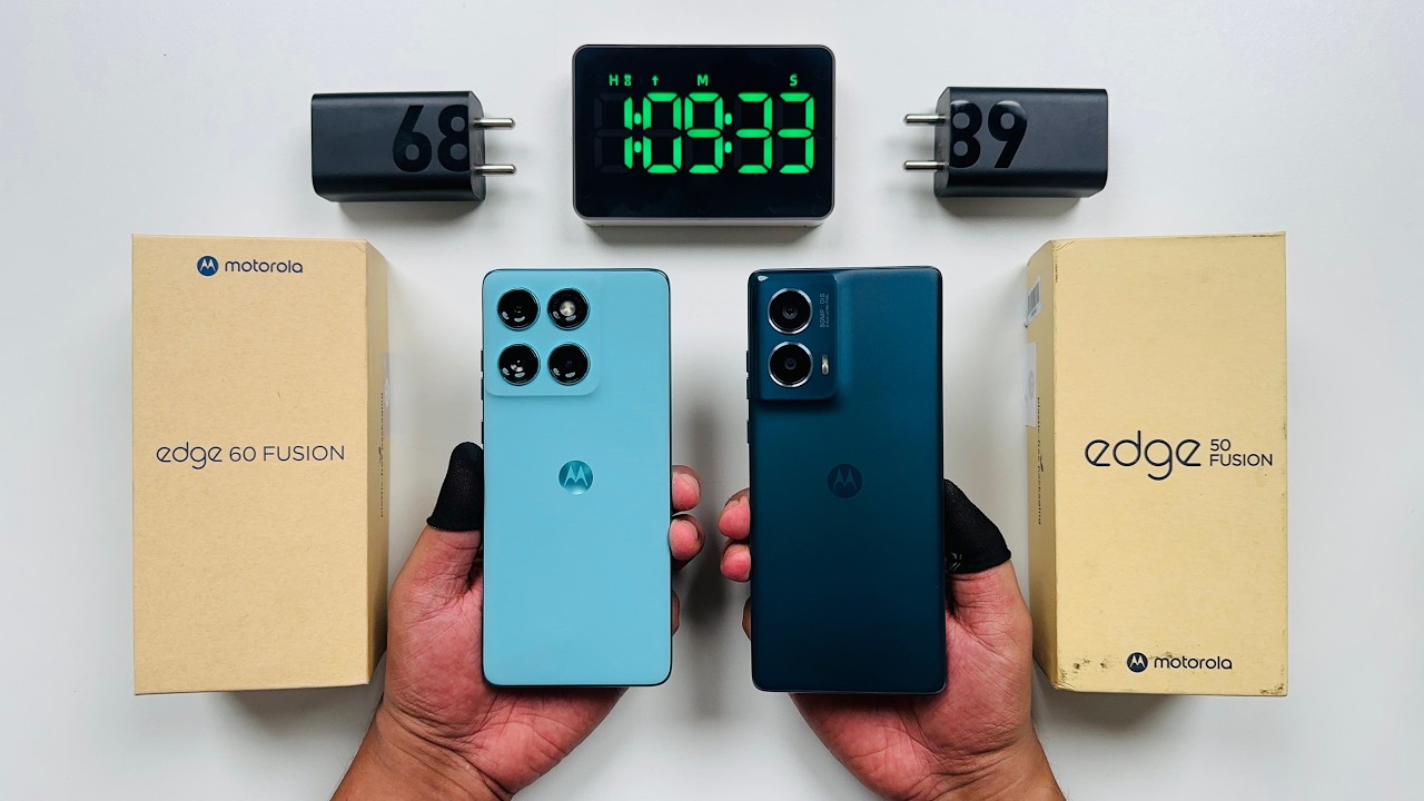 Motorola Edge 60 Fusion vs Edge 50 Fusion 5G Battery Charging Test