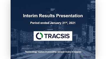 Tracsis (TRCS) 2021 interim results presentation
