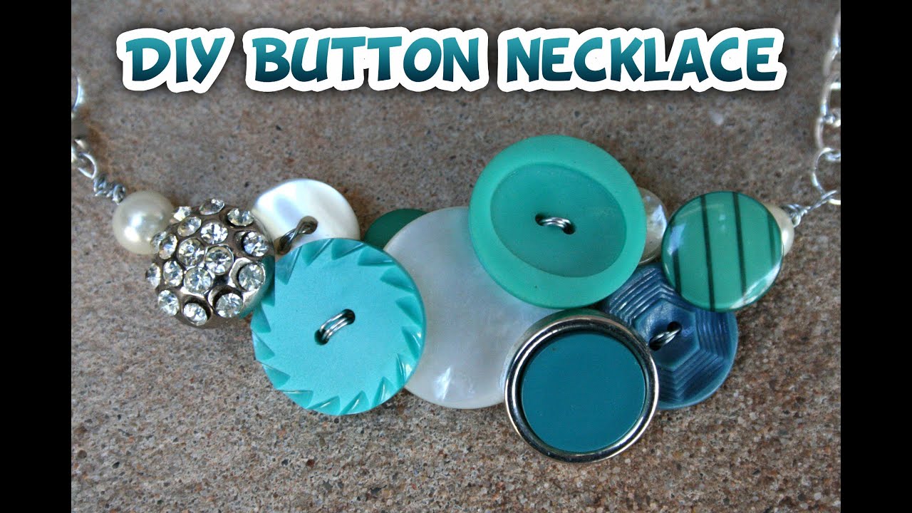 Fabric Covered Button Necklace · How To Make A Button Necklace · Jewelry  Making on Cut Out + Keep
