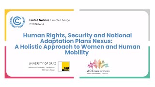 Human Rights, Security and National Adaptation Plans Nexus Webinar