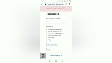 Solve Invalid password problem while online examination of Dr. BAMU University in Marathi