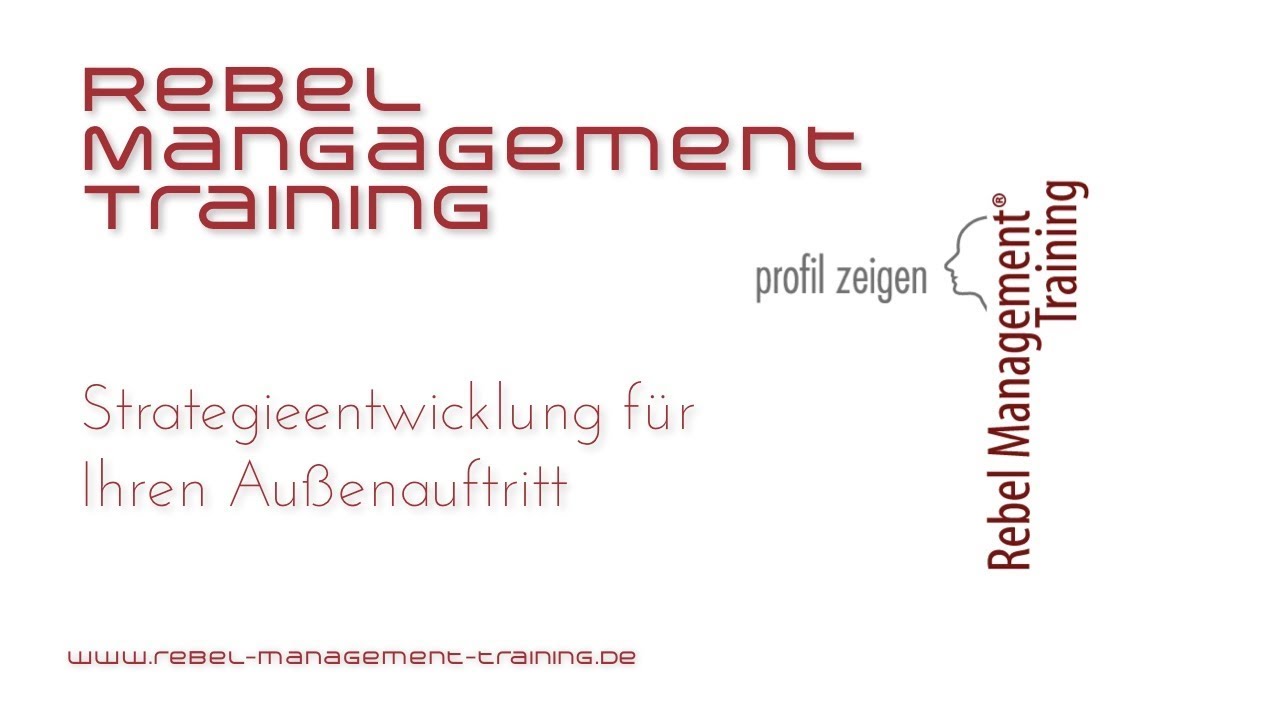 Update Rebel-Management-Training - Unternehmensberatung für den Außenauftritt