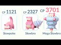 Mega slowbro evolution line only challenge  pokemon go