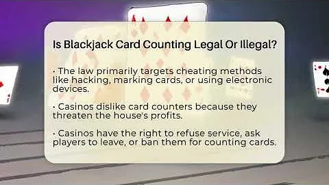 Is Blackjack Card Counting Legal Or Illegal? - The Blackjack Blueprint