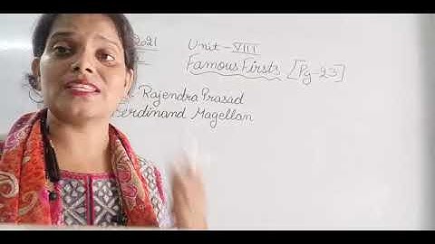 Class IV General Knowledge 23 08 2021 by Ms Anchal Singh, Famous Firsts and Sobriquets