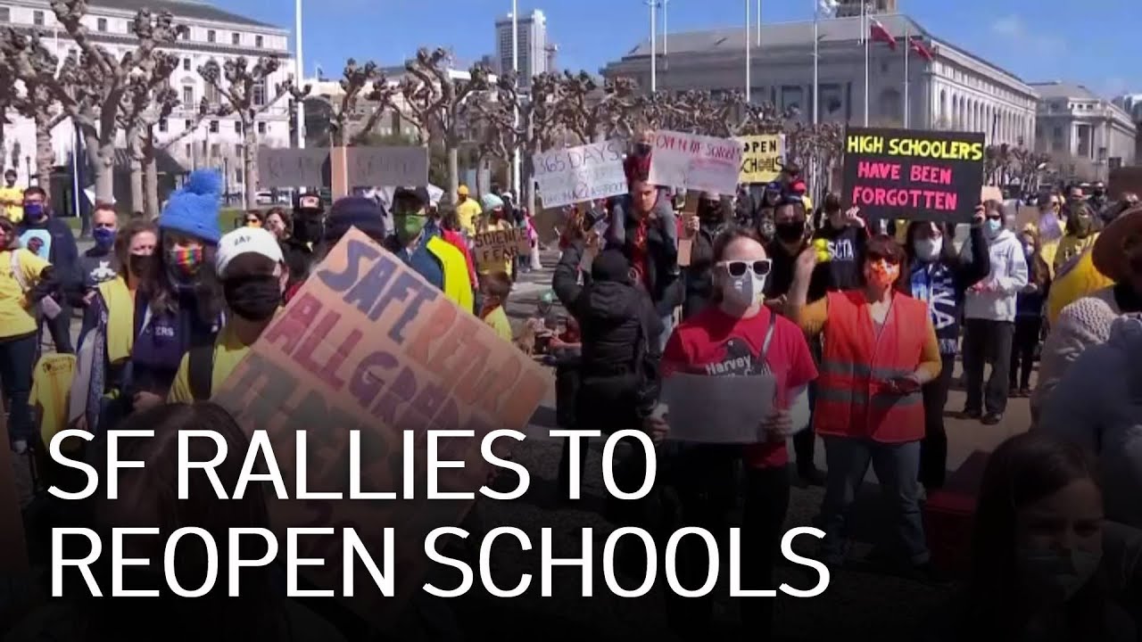Group Protests San Francisco School Closures a Year Into Pandemic