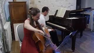 E. Grieg sonata for cello and piano 3 movement Anna Shchegoleva cello Andrea Vivanet piano