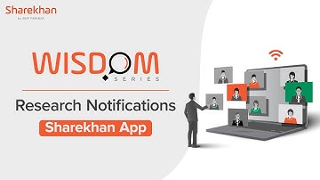 How To Receive Research Notifications on the Sharekhan App