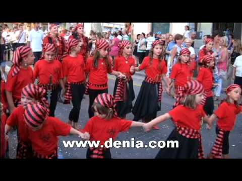 Moros y Cristianos Dénia 2012. Desfile Infantil: Piratas Berberiscas