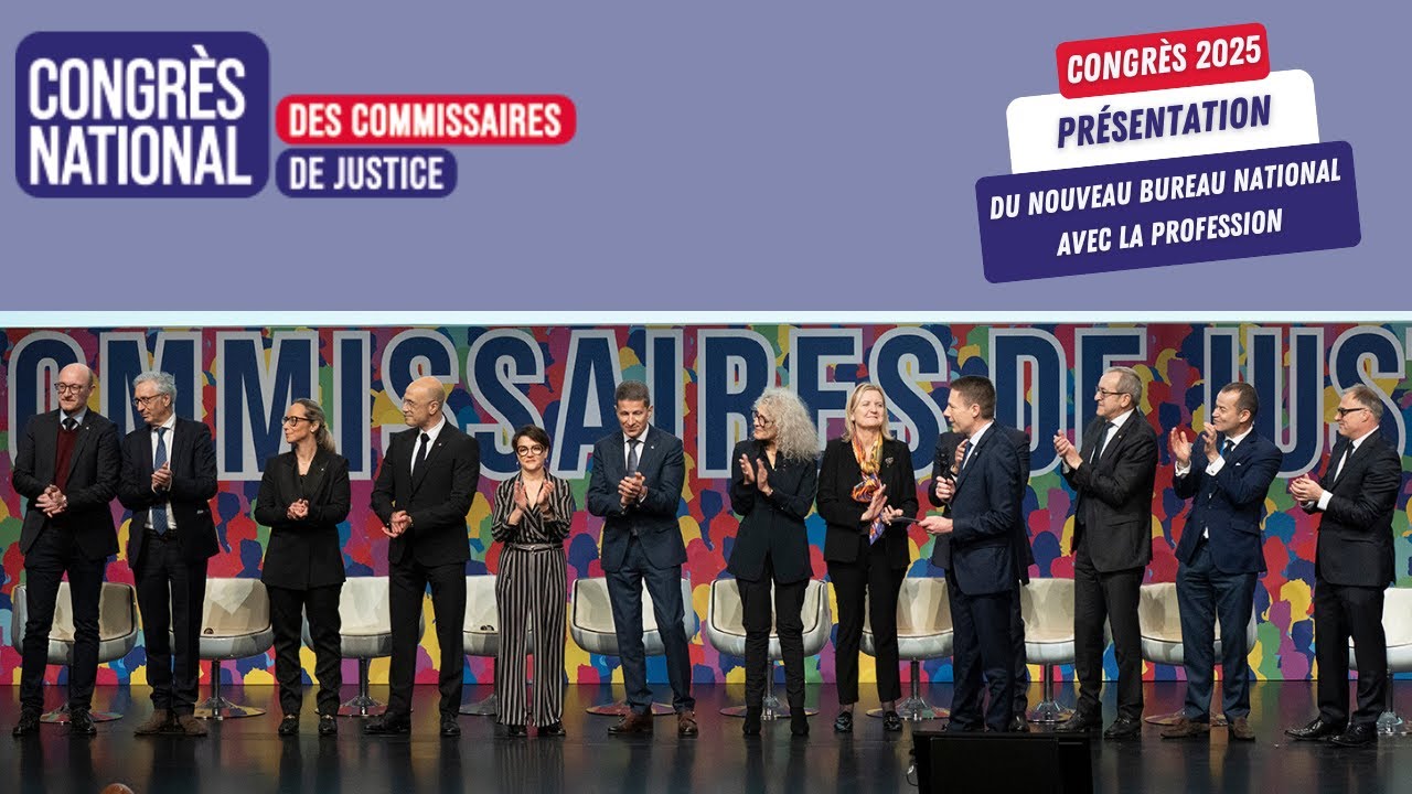 Présentation du nouveau Bureau national | Commissaires de justice 2026-2028