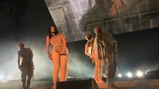 Performance of the song birthday cake in anti world tour.