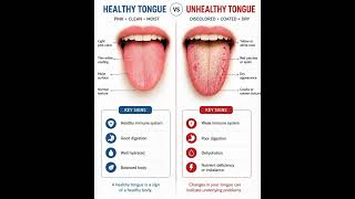 Healthy Tongue vs Unhealthy Tongue 👅 What Your Body Is Telling Y