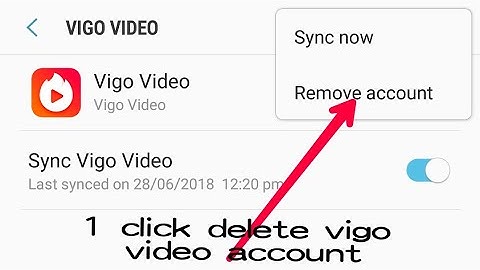 how to delete vigo video account