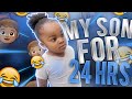 I BABY SAT BABY WOO WOP FOR 24 HOURS! *DO I STILL WANT A BABY?*