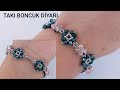 KOLAY VE ŞIK KRİSTAL BONCUK BİLEKLİK YAPIMI /EASY AND CHIC CRYSTAL BEAD BRACELET MAKING / #DİY