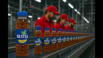 How Nestea is Made in a Factory | Inside the Iced Tea Production Line