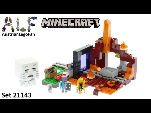 Lego Minecraft 21143 The Nether Portal - Lego Speed Build Review YouTube