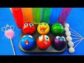 Satisfying video with sound | How to Make Colored Water with Slime