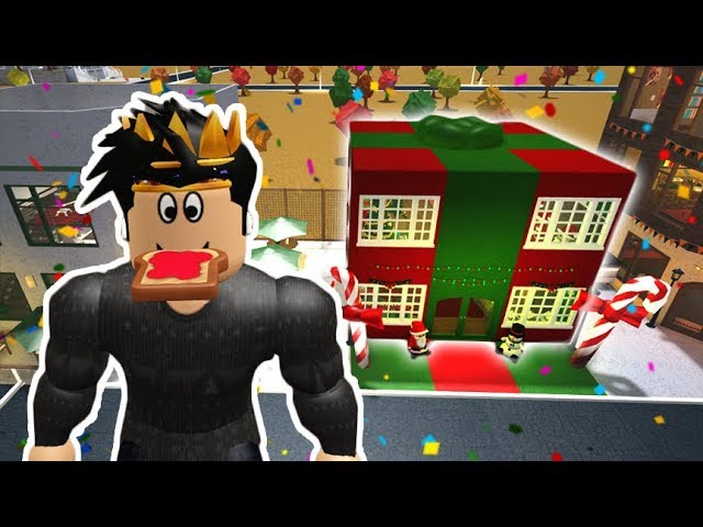 I Built A Bloxburg Christmas Store In My Town It S A Present - town build roblox bloxburg build