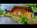 The magical swiss village oberried after fresh summer rain  switzerland 4k