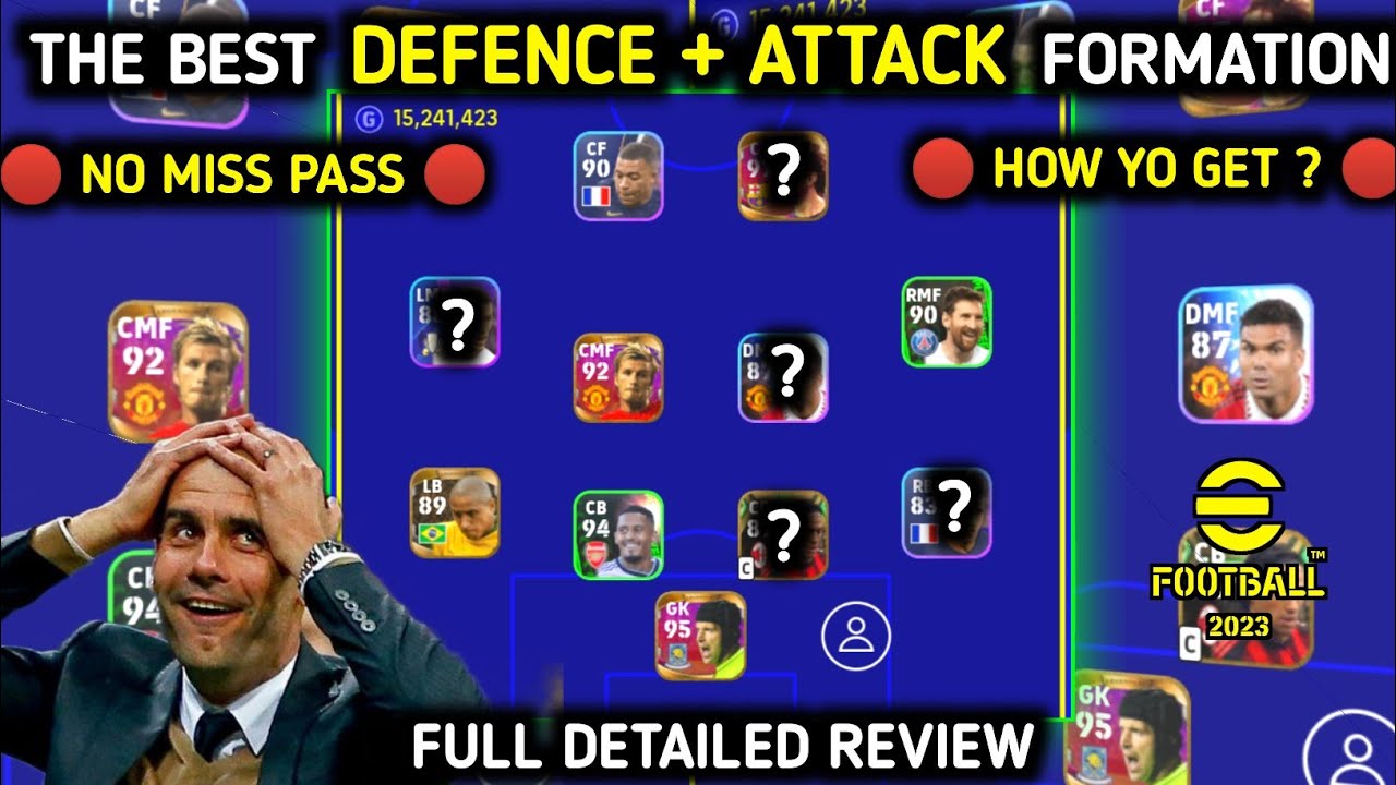 Best defending+attacking formation in efootball 2023 best formation