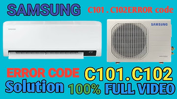 Samsung Inverter Split AC C101 Error Code Problem!! how to fix samsung ac c101 error solution|| #ac 