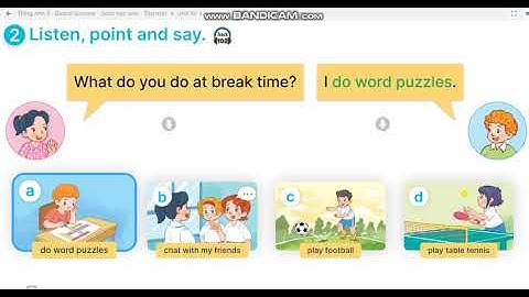 TA3 Unit 10 Breaktime activities