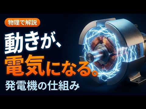 動きが、電気になる｜発電機の仕組みを物理で解説