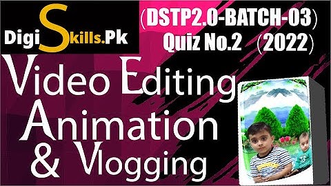 Video Editing Quiz 2 Batch 03 Digiskills | digiskills video editing quiz 2 solved batch 3