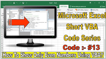 Microsoft Excel Short VBA Code #13 | Write VBA Code to Count to 10 – Only Even Numbers |