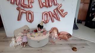 crate and barrel activity chair for baby Luna's half birthday