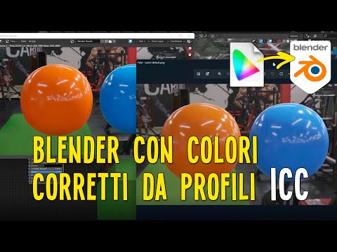 Blender con colori corretti da profili ICC