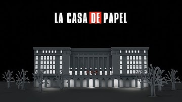 Money Heist Intro Theme 3D Animation |Netflix |Bank of Spain.