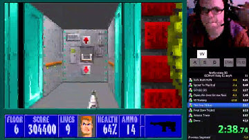 Wolf 3D E1 Easy (ECWolf) any% WR 3:06 IGT 4:09.22 RTA