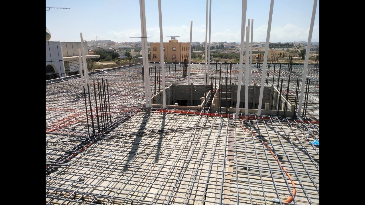 concrete slab steel reinforcement & rough-in job Update Khamis Musayt