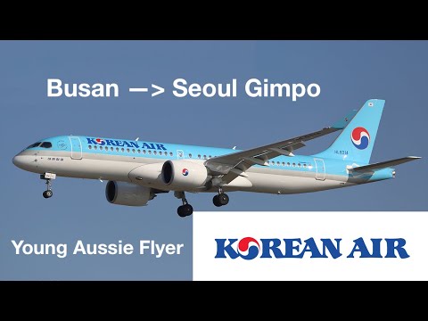 THE SMALLEST KOREAN AIR AIRCRAFT | Korean Air | PUS-GMP | KE1818