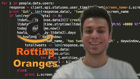 AMAZON INTERVIEW QUESTION -- ROTTING ORANGES