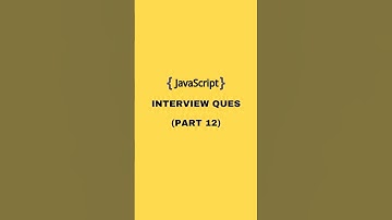 Javascript Interview Question Part 12 #coding #javascipt #programming