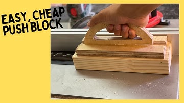 How to make a Push Block (Super Easy and Cheap) @SteveRamsey