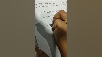 How to compute for the number of image between two plane mirrors at a given angle?