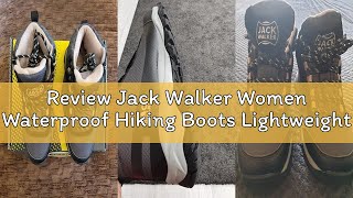 Review Jack Walker Women Waterproof Hiking Boots Lightweight Trekking Walking Shoes Pink JW4005