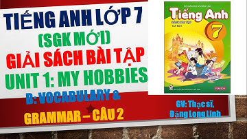 Tiếng Anh lớp 7 (SGK mới) - Giải SBT - Unit 1: My hobbies - B: Vocabulary vs Grammar - câu 2